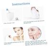 PENIKOKO Face Steamer Humidifier for Skin Care with Hot Mist Nano Pore Opening Facial Steamer for Hydration and Wrinkle Reduction Portable US Plug Ivory White view 2