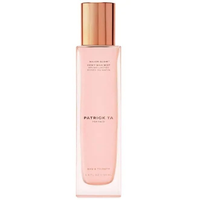 P4TRlCK TA - Major Glow Dewy Milk Mist, Instant Dewy Finish, Smooth & Radiant Skin, Lightweight, Silky Texture, Long-Lasting Impact - Size: 1.6 oz