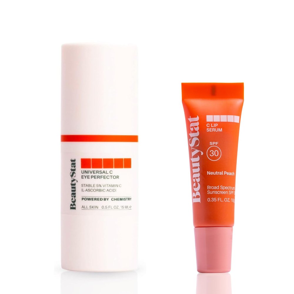BeautyStat Universal C Eye Perfector + Neutral Peach C Lip Serum