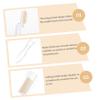 MOTHNUR 2Pcs Foldable Stainless Steel Eyebrow Comb and Eyelash Brush for Women Portable Makeup Tool for Grooming Shaping and Defining Eyebrows and Lashes Transparent White and Gold view 4