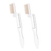 COMPUKAS 2Pcs Foldable Metal Eyebrow Comb with Handle Eyelash Brush for Women Portable Lightweight Design with Folding Handle for Precise Makeup Grooming view 1