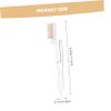ADOCARN 2Pcs Folding Eyelash Comb and Eyebrow Brush Stainless Steel Beauty Tool for Makeup Comfortable Handle Design for Professional and Home Use Transparent White Gold view 2