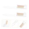 ADOCARN 2Pcs Folding Eyelash Comb and Eyebrow Brush Stainless Steel Beauty Tool for Makeup Comfortable Handle Design for Professional and Home Use Transparent White Gold view 3