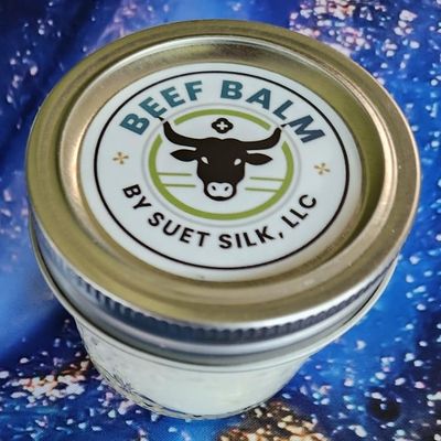 Beef Balm by Suet Silk, All Natural Ingredients Made With Beef Suet - Far Better Than Regular Tallow