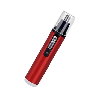 MAJORMENCH Electric Eyebrow and Nose Hair Trimmer USB Rechargeable Multifunctional Grooming Tool for Men and Women and Hair Remover Red