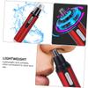 MAJORMENCH Electric Eyebrow and Nose Hair Trimmer USB Rechargeable Multifunctional Grooming Tool for Men and Women and Hair Remover Red view 3