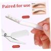 ELAYARD Eyebrow Trimmer Kit with Scissors Precise Grooming Tools for Shaping and Trimming Transparent Eyebrow Grooming Kit with Non Slip Handles Easy to Use for Women and Beginners view 4