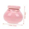 Didiseaon Ceramic Chinese Medicine Powder Jar with Airtight Spiral Lid Refillable Portable Cream Storage Container for Travel and Home Use Lotion and Mask Holder in Pink view 2