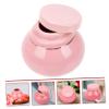 Didiseaon Ceramic Chinese Medicine Powder Jar with Airtight Spiral Lid Refillable Portable Cream Storage Container for Travel and Home Use Lotion and Mask Holder in Pink view 4