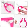 CTIRCHIU 2Pcs Spring Cuticle Trimmer Nail Art Tool with Handle Professional Manicure Dead Skin Scissors for Precise Nail Cuticle Cleaning and Trimming Lightweight and Accessory for Home and view 2
