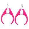 LOORGVEL 2Pcs Portable Nail Cuticle Clippers Non Slip Cuticle Trimmers for Manicure Fingernail and Toenail Dead Skin Removal Stainless Steel Tools view 1