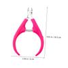LOORGVEL 2Pcs Portable Nail Cuticle Clippers Non Slip Cuticle Trimmers for Manicure Fingernail and Toenail Dead Skin Removal Stainless Steel Tools view 2