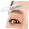 COMPUKAS Eyebrow Trimmer Kit Transparent with Razor and Scissors for Precise Shaping Safe Flexible Grooming Tool for Tail and Peak Trimming Lightweight Portable Beauty Accessory view 4