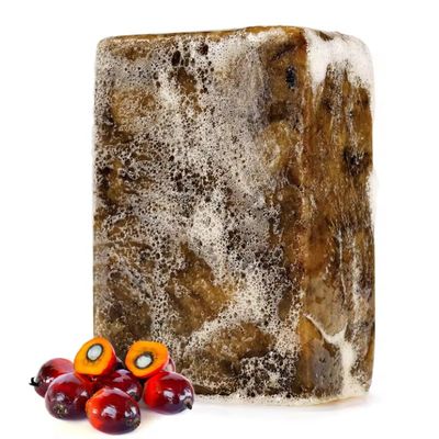 African Black Soap, 100% Raw Unrefined Handmade Natural Facial Cleansing Bar with Palm Oil, Traditional Beauty Soap for Acne, Blemishes