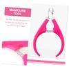 ERINGOGO 2Pcs Professional Cuticle Nipper with Ergonomic Handles Stainless Steel Dead Skin Remover for Manicure and Pedicure Non Slip Trimmer for Precise Nail Care at Home Salon view 4