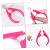 FONDOTIN 2Pcs Cuticle Nipper Nail Art Accessory Ergonomic Non Slip Dead Skin Scissors Portable Household Manicure Tool for Hangnail Removal and Precise Trimming view 3