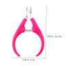 FONDOTIN 2Pcs Cuticle Nipper Nail Art Accessory Ergonomic Non Slip Dead Skin Scissors Portable Household Manicure Tool for Hangnail Removal and Precise Trimming view 4
