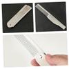 COOPHYA Stainless Steel Folding Pocket Comb for Men Travel Beard and Mustache Grooming Fine Tooth Detangling Styling Tool Lightweight and Portable Silver view 3