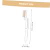 BELLIFFY 2Pcs Stainless Steel Eyebrow Comb and Eyelash Brush Foldable Metal Makeup Grooming Tool for Women Transparent White and Gold Design Convenient for Precise Brow and Lash Styling view 2