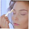 BELLIFFY 2Pcs Stainless Steel Eyebrow Comb and Eyelash Brush Foldable Metal Makeup Grooming Tool for Women Transparent White and Gold Design Convenient for Precise Brow and Lash Styling view 3