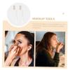 BELLIFFY 2Pcs Stainless Steel Eyebrow Comb and Eyelash Brush Foldable Metal Makeup Grooming Tool for Women Transparent White and Gold Design Convenient for Precise Brow and Lash Styling view 4