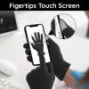Segbeauty 8 Counts Black Cotton Gloves Touchscreen for Women and Men, 4 Pairs Hand Moisturizer Gloves with Elastic Band, Soft Sleeping Glove for Dry Hands Overnight, Spa Lotion Cotton Glove Liners view 2