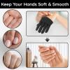 Segbeauty 8 Counts Black Cotton Gloves Touchscreen for Women and Men, 4 Pairs Hand Moisturizer Gloves with Elastic Band, Soft Sleeping Glove for Dry Hands Overnight, Spa Lotion Cotton Glove Liners view 4