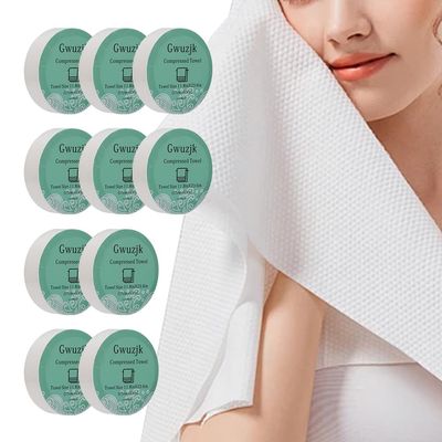 10 Pack Ultra-Soft Compressed Face Towels | Pocket-Size to 11.8"x23.6" XL | Makeup Removal & Skincare, Hygienic Quick-Dry for Travel, Gym (10 Count)
