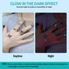 Glow In The Dark Butterfly Nail Temporary Tattoos for Women Girls Adult, 12 Sheets Luminous Flower Butterflies Wings Fake Black Tattoo Stickers Art Makeup Waterproof for Face Body Arm Party Favors view 4