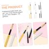 WEKADRIN 6Pcs Portable Retractable Lip Brushes with Cap Compact Makeup Tool for Women Gentle Synthetic Bristles for Precise Lipstick and Gloss Application Travel Friendly Beauty Accessories view 2