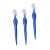 GANAZONO 3Pcs Stainless Steel Eyebrow Razors Blue Delicate Trimmers Lightweight Non Slip Grip Precise Eyebrow for Women Travel Makeup Tools view 1