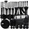 HGHDBT 40Pcs Black Makeup Brushes Set Professional Makeup Kit Multi-functional Makeup Tool Set with Case Facial Makeup Accessories, Foundation Makeup Brush Kit Eye and Face Make up Brushes & Tools view 1