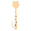 COMPUKAS Leopard Pattern Long Handle Body Brush Soft Bristles Gentle Massage Bath Scrubber for Back Cleaning Portable Lightweight Bathing Tool for and Skin Care view 1