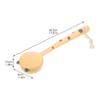 COMPUKAS Leopard Pattern Long Handle Body Brush Soft Bristles Gentle Massage Bath Scrubber for Back Cleaning Portable Lightweight Bathing Tool for and Skin Care view 2