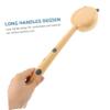 COMPUKAS Leopard Pattern Long Handle Body Brush Soft Bristles Gentle Massage Bath Scrubber for Back Cleaning Portable Lightweight Bathing Tool for and Skin Care view 3