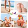 TOYZFRIENDY 4PCS Natural Stone Foot Care Scrapers for Men Women Pumice Foot Treatment Callus Removers with Smooth Edge and Comfortable Grip Dead Skin Removers for Pedicure Random Color view 4