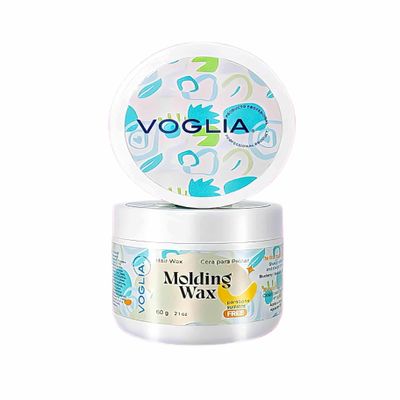 Voglia Molding Hair Wax with Blueberry, Avocado and Sunflower Oil, 2.1 oz
