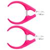 BEBEMOKO 2Pcs Professional Cuticle Cutter with Handles Stainless Steel Dead Skin Remover and Nail Art Accessory for Manicure and Pedicure Trimming view 1