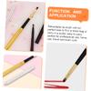 BATHVEVE 6Pcs Retractable Lip Brushes Makeup Tool for Women Dual Ended Non Stick Lipstick Applicators with Soft Bionic Wool Heads in Gold Silver Black Portable Cosmetic Beauty Kit view 2