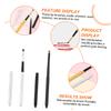 BATHVEVE 6Pcs Retractable Lip Brushes Makeup Tool for Women Dual Ended Non Stick Lipstick Applicators with Soft Bionic Wool Heads in Gold Silver Black Portable Cosmetic Beauty Kit view 3