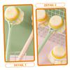 ADOCARN Ergonomic Long Handle Shower Back Brush for Women Dual Sided Soft Nylon Body Scrubber with Gentle Exfoliation and Comfortable Texture Skin Refreshing Bath Accessory for Hard to view 3