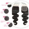 12A Body Wave Bundles with Closure Human Hair 16 18 20+14 Inch Brazilian Virgin Body Wave Human Hair Weave 3 Bundles with 4x4 HD Lace Closure view 4