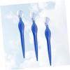 HEALEEP 3Pcs Stainless Steel Eyebrow Razors Lightweight Precise Trimmers with Non Slip Grip for Women and Beauty Makeup Tools in Transparent Blue view 3