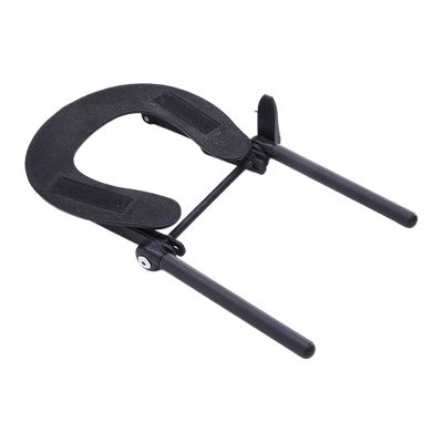 Kokiya Massage Bed Face Cradle Headrest Face Pillow Support Bracket Aluminum Alloy Adjustable Foldable for Massage Chair SPA Bed, Black