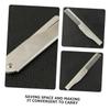 BAZEITFLOW Portable Stainless Steel Folding Comb for Men Mini Hairdressing Tool for Beard and Mustache Grooming Static Pocket Styling Comb and Lightweight Travel Accessory view 3