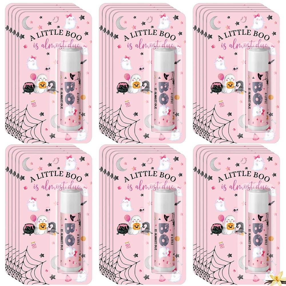 30 Pack Christmas Little Boo Baby Shower Games Prizes Party Gifts Bulk Lip Balms Favors for Winners Adults Guests Gender Reveal Favors Decorations Baby Shower Souvenirs Gift Bags Stuffers