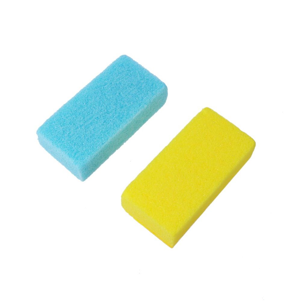 HEALEEP 4PCS Natural Pumice Foot File Callus Removers for Men Women Dead Skin Scrapers with Comfortable Grip and Smooth Edges Pedicure Stones for Spa Cleaning and Foot Care Random Color