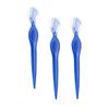 BEBEMOKO 3Pcs Stainless Steel Eyebrow Trimmers Portable Beauty Makeup Tools Lightweight Non Slip Grip for Precise Eyebrow Shaping Women Travel Friendly Blue view 1