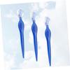 BEBEMOKO 3Pcs Stainless Steel Eyebrow Trimmers Portable Beauty Makeup Tools Lightweight Non Slip Grip for Precise Eyebrow Shaping Women Travel Friendly Blue view 2