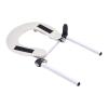 Kokiya Massage Bed Face Cradle Headrest Face Pillow Support Bracket Aluminum Alloy Adjustable Foldable for Massage Chair SPA Bed, Silver White view 1